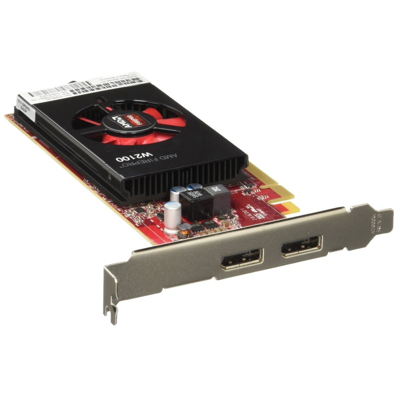 AMD FirePro W2100 2GB GDDR3 PCIe 3.0 x16 perfil bajo 2x DisplayPort [Reacondicionado Grado A]