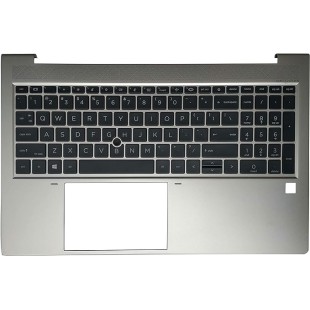 HP Teclado HP 6070B1707401 INGLÉS EEUU (QWERTY) International English Keyboard USA EliteBook 850 855 G7 G8 Plata-1