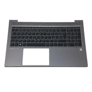 HP Teclado HP 6070B1707411 INGLÉS EEUU (QWERTY) International English Keyboard USA ZBook Firefly 15 G7 G8 Gris-1