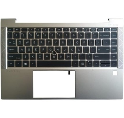 HP Teclado HP 6070B1847701 INGLÉS EEUU (QWERTY) International English Keyboard USA EliteBook 840 745 G7 G8 Plata-1
