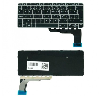 HP Teclado HP 826630-041 ALEMÁN (QWERTZ) Deutsche Tastatur EliteBook 725 820 G3 G4 828 G3 ProBook 640 G1 Plata-1