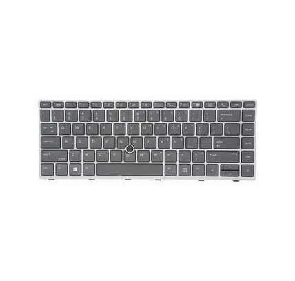 HP Teclado HP L11308-001 INGLÉS EEUU (QWERTY) International English Keyboard USA EliteBook 745 840 G5 G6 Plata-1