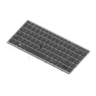 HP Teclado HP L12764-001 INGLÉS EEUU (QWERTY) International English Keyboard USA ZBook 15 17 G5 G6 Gris-1