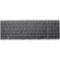 Teclado HP L97968-B31 INGLÉS EEUU (QWERTY), International English Keyboard USA ZBooK Fury 15 G7 G8 Gris