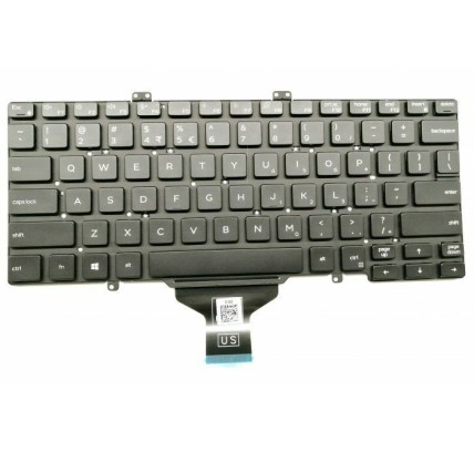 Dell Teclado Dell 0GJXGM INGLES EEUU(QWERTY) International English Keyboard USA Latitude 5400 5401 5410 7400 5411 Negro -1