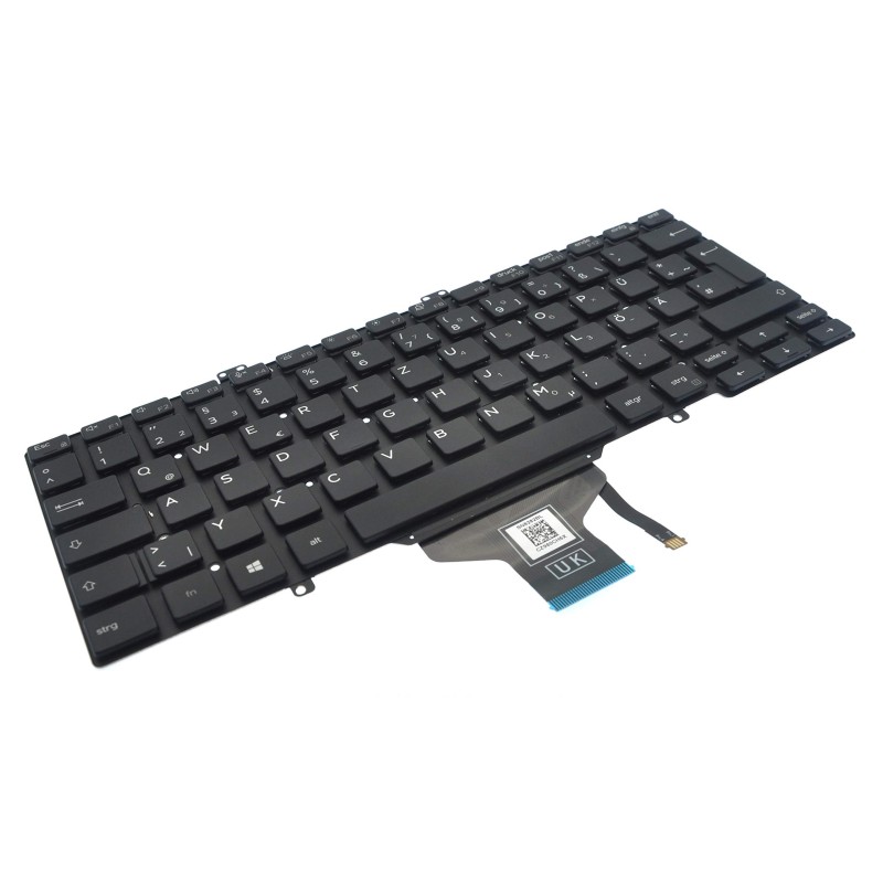 Teclado Dell 0VWKCT ALEMAN (QWERTZ), Deutsche Tastatur Latitude 5400 5401 5410 5411 7400 7410 Negro Retroiluminado