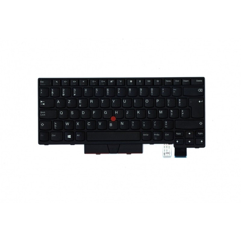 Teclado Lenovo 01AX452 BELGA (AZERTY), Clavier Belge ThinkPad T470, T480 No Retroiluminado Negro