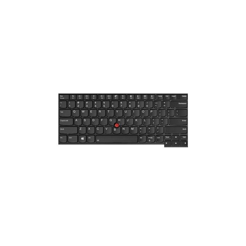 Teclado Lenovo 01AX558 INGLÉS EEUU (QWERTY) International English Keyboard USA ThinkPad T470 T480 Retroiluminado Negro