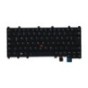 Teclado Lenovo 01HW627 ALEMÁN (QWERTZ), Deutsche Tastatur ThinkPad X380 X370 Yoga Retroiluminado Negro