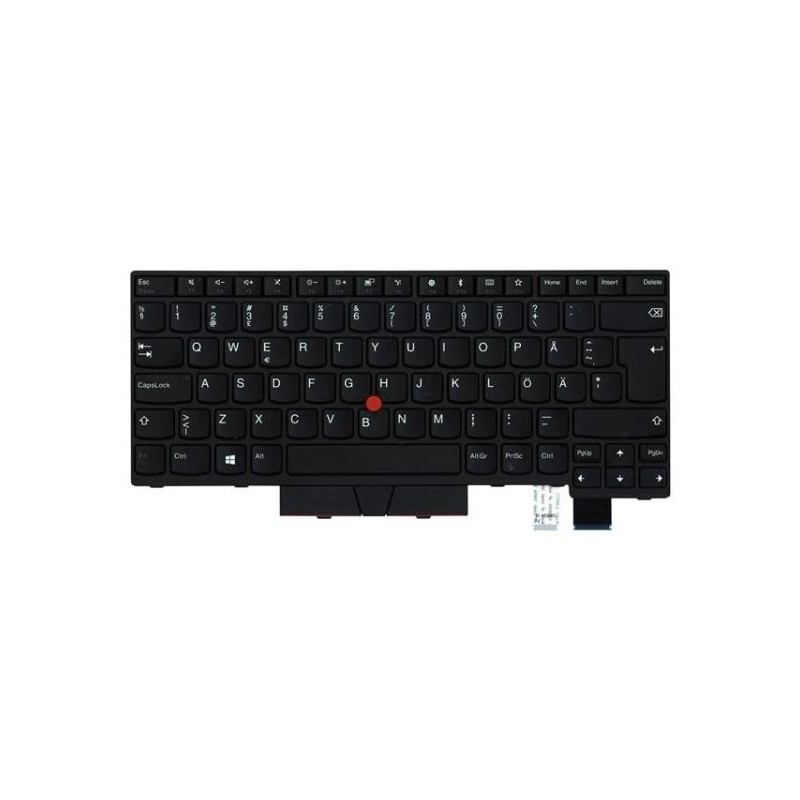 Teclado Lenovo 01HX364 SUECO (QWERTY), Svenskt Tangentbord ThinkPad T470, T480, A475, A485 Retroiluminado Negro