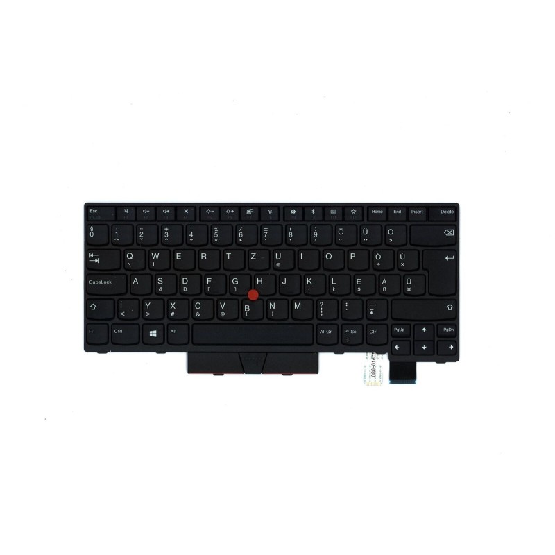 Teclado Lenovo 01HX444 SUECO (QWERTY), Svenskt Tangentbord  ThinkPad T470 T480 No Retroiluminado Negro