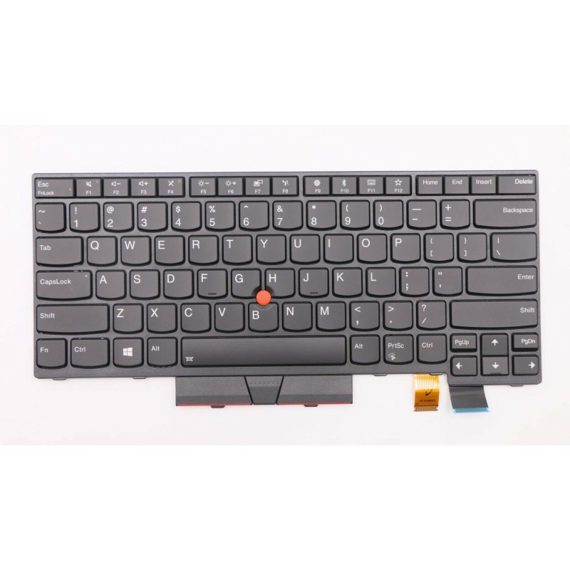 Teclado Lenovo 01HX459 INGLES EEUU (QWERTY), International English Keyboard USA ThinkPad T470, T480 A485 Retroiluminado Negro