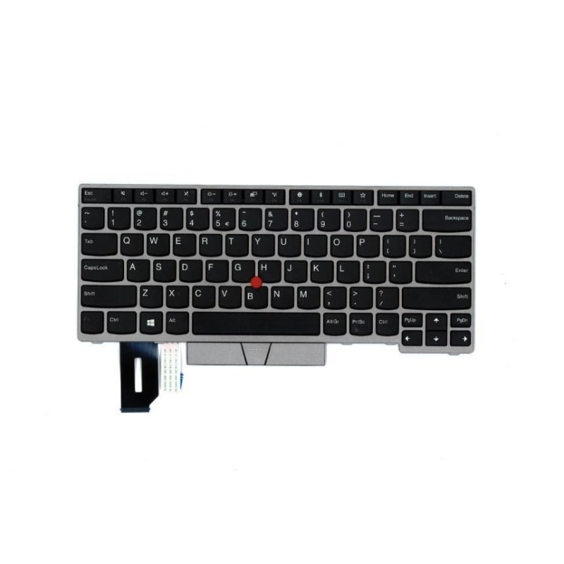 Teclado Lenovo 01YP381 FRANCES (AZERTY), Clavier Français Thinkpad T480s L480 L490 L380 L390 E480 E490 T490 T495 Negro