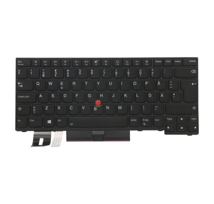 Lenovo Teclado Lenovo 5N20V43902 NORDICO (QWERTY) Nordisk Tastatur ThinkPad T14 P14s G1 G2 Retroiluminado Negro-1