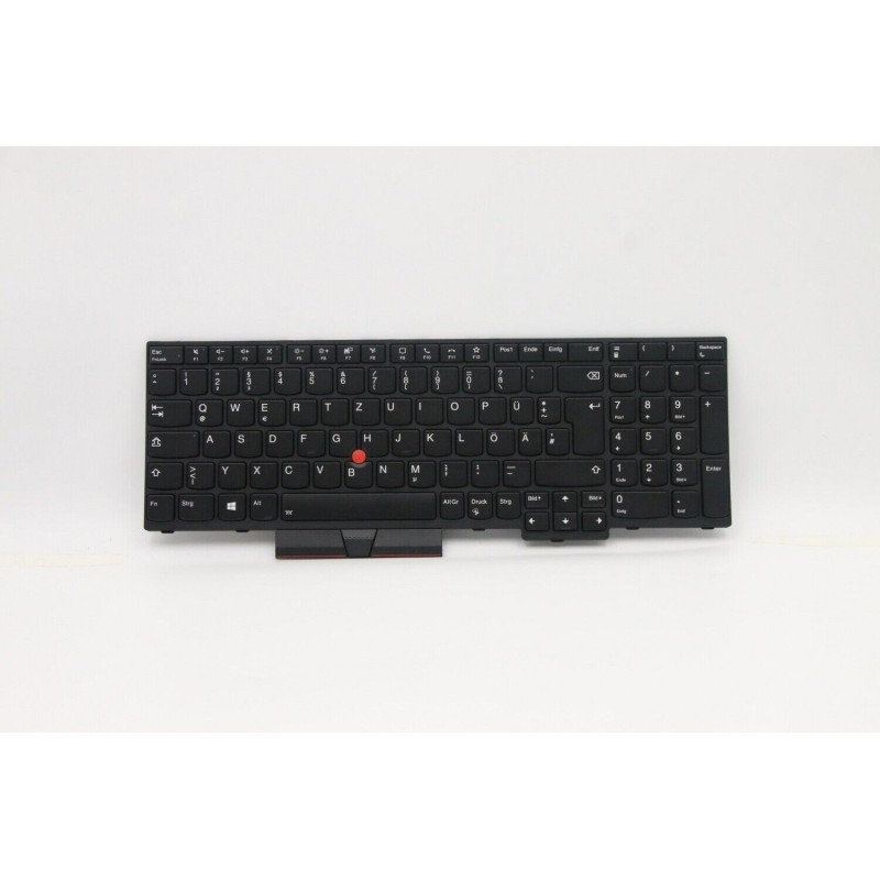 Teclado Lenovo 5N20V78010 ALEMÁN (QWERTZ), Deutsche Tastatur ThinkPad T15, P15s, T15 G2, P15s G2 Retroiluminado Negro