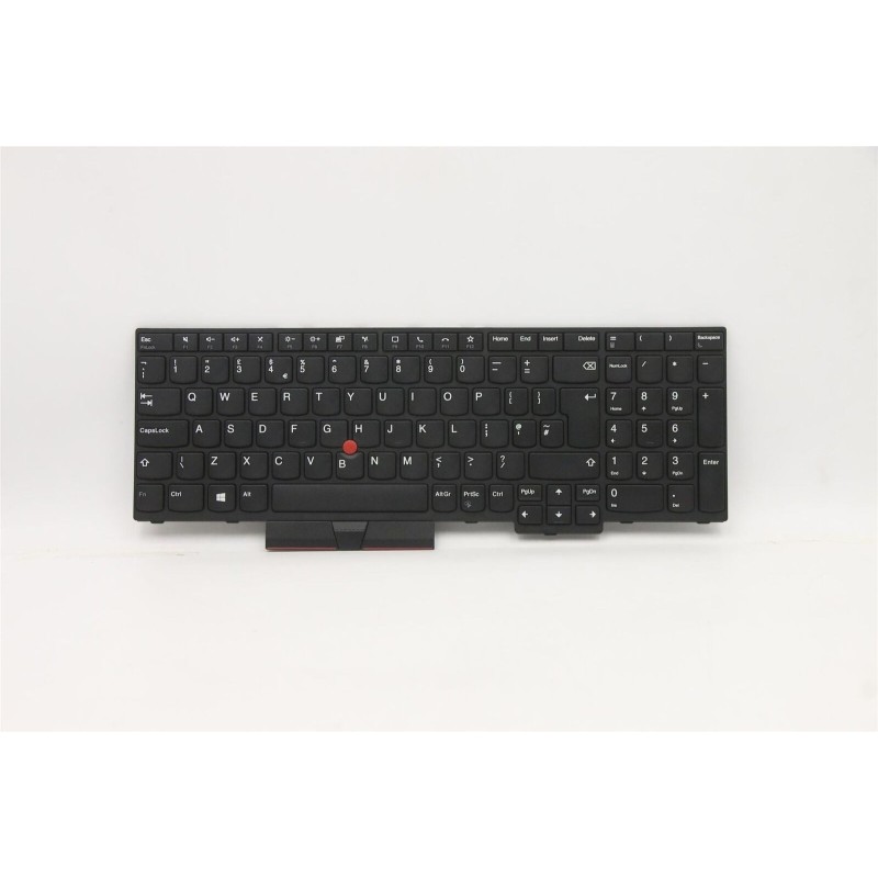 Teclado Lenovo 5N20V78059 INGLÉS UK (QWERTY), English Keyboard UK ThinkPad P15s P15 T15 G1 G2 No Retroiluminado Negro