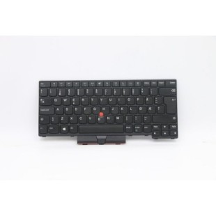 Lenovo Teclado Lenovo 5N20W67669 NORDICO (QWERTY) Nordisk Tastatur ThinkPad L14 G1 G2 Retroiluminado Negro-1