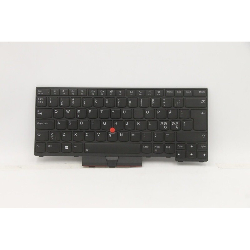 Teclado Lenovo 5N20W67794, 5N20W67866 NORDICO (QWERTY), Nordisk Tastatur ThinkPad L14 G1/G2 Retroiluminado Negro
