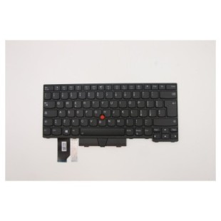 Lenovo Teclado Lenovo 5N20W67848 ITALIANO (QWERTY) Tastiera Italiana ThinkPad L14 G1/G2 Retroiluminado Negro-1
