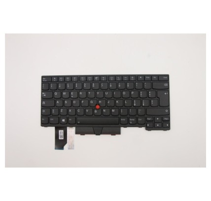 Lenovo Teclado Lenovo 5N20W67848 ITALIANO (QWERTY) Tastiera Italiana ThinkPad L14 G1/G2 Retroiluminado Negro-1