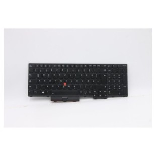 Lenovo Teclado Lenovo 5N20Z74796 ALEMÁN (QWERTZ) Deutsche Tastatur ThinkPad P15 T15g G1 Retroiluminado Negro-1
