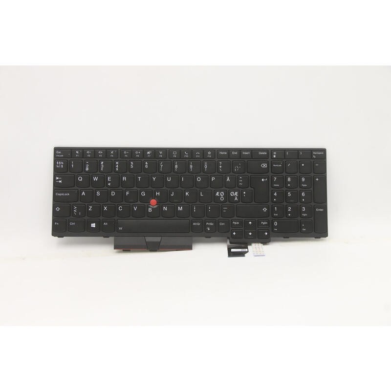 Teclado Lenovo 5N20Z74856 NORDICO (QWERTY), Nordisk Tastatur ThinkPad P15 T15g G1 Retroiluminado Negro