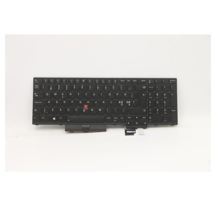 Lenovo Teclado Lenovo 5N20Z74856 NORDICO (QWERTY) Nordisk Tastatur ThinkPad P15 T15g G1 Retroiluminado Negro-1