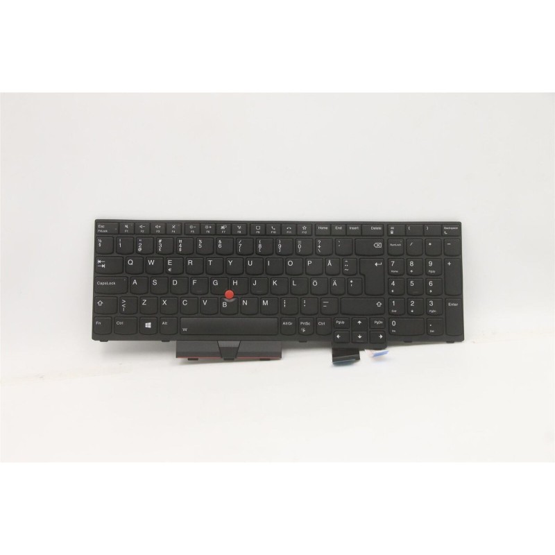 Teclado Lenovo 5N20Z74880 SUECO FINÉS (QWERTY), Finska Svenska Tangentbord ThinkPad P15 T15g G1 Retroiluminado Negro