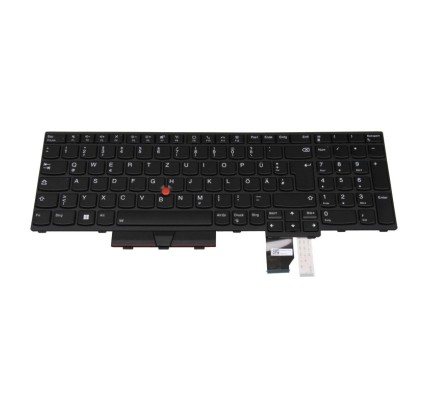 Lenovo Teclado Lenovo 5N21B44376 ALEMÁN (QWERTZ) Deutsche Tastatur ThinkPad P15 P17 T15g G2 Retroiluminado Negro-1