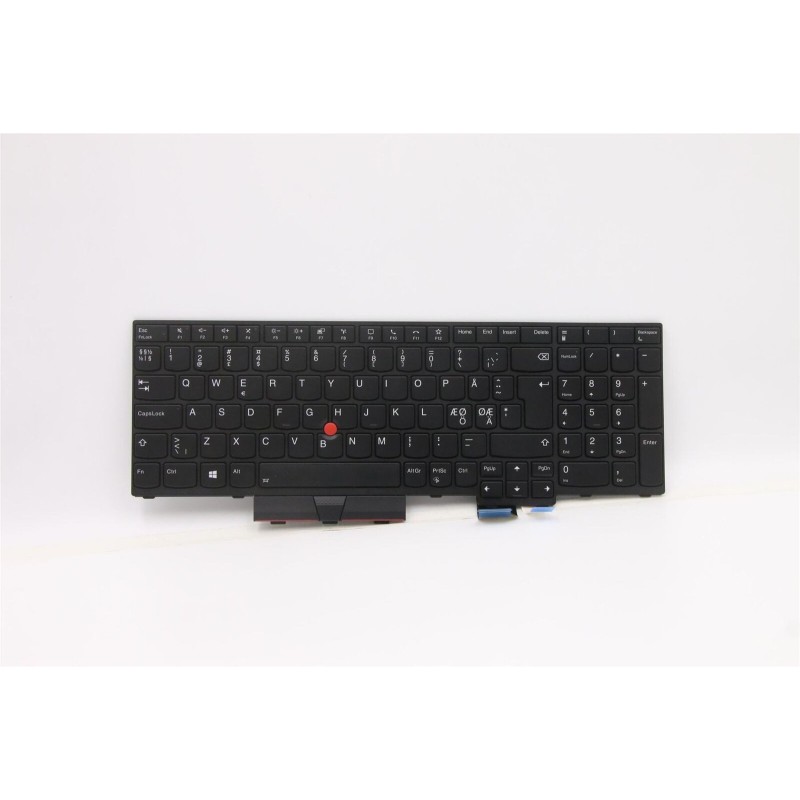 Teclado Lenovo 5N21B44399 NORDICO (QWERTY) Nordisk Tastatur ThinkPad P15 P17 G2 Retroiluminado Negro [Reacondicionado]