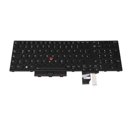Lenovo Teclado Lenovo 5N21B44413 ALEMÁN (QWERTZ) Deutsche Tastatur ThinkPad T15G GEN 2 Retroiluminado Negro-1