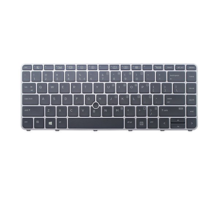 Teclado HP 836308-BG1 SUIZO (QWERTZ) Svenskt Tangentbord EliteBook 840 745 G3 G4 Plata [Reacondicionado] HP - 1