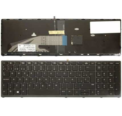 Teclado HP 848311-B71 SUECO (QWERTY) Svenskt Tangentbord ZBook 15 17 G3 G4 NEGRO [Reacondicionado] HP - 2