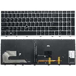 Teclado HP L14366-001 INGLÉS EEUU (QWERTY) International English Keyboard USA EliteBook 850 G5 G6 755 G5 ZBook 15U G5 G6 Plata H