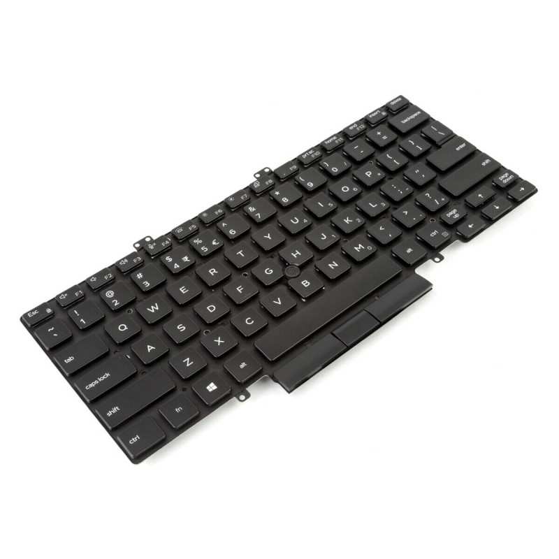 Teclado Dell 03C7CJ INGLES EEUU (QWERTY), International English Keyboard USA Latitude 3400 5400 5401 7400 Negro Retroiluminado