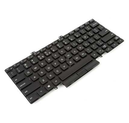 Teclado Dell 03C7CJ INGLES EEUU(QWERTY) International English Keyboard USA Latitude 3400 5400 5401 7400 Negro Retroiluminado Del