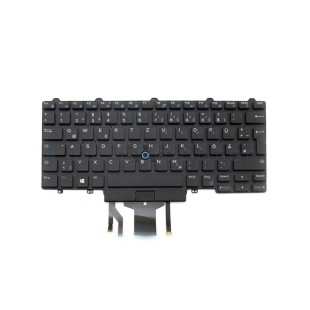 Teclado Dell 09FFCM ALEMAN (QWERTZ) Deutsche Tastatur Latitude E5450 E5470 E7450 E7470 7480 7490 Negro Retroiluminado Dell - 1