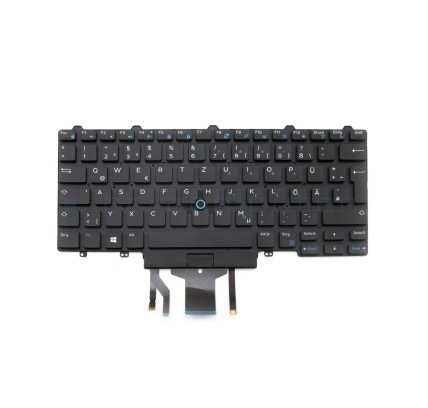 Teclado Dell 09FFCM ALEMAN (QWERTZ) Deutsche Tastatur Latitude E5450 E5470 E7450 E7470 7480 7490 Negro Retroiluminado Dell - 1