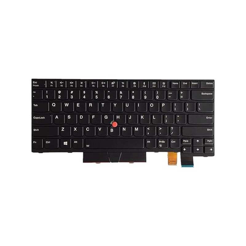 Teclado Lenovo 01AX569 INGLÉS EEUU (QWERTY), International English Keyboard USA ThinkPad T470 T480 A475 A485 Retroiluminado Neg