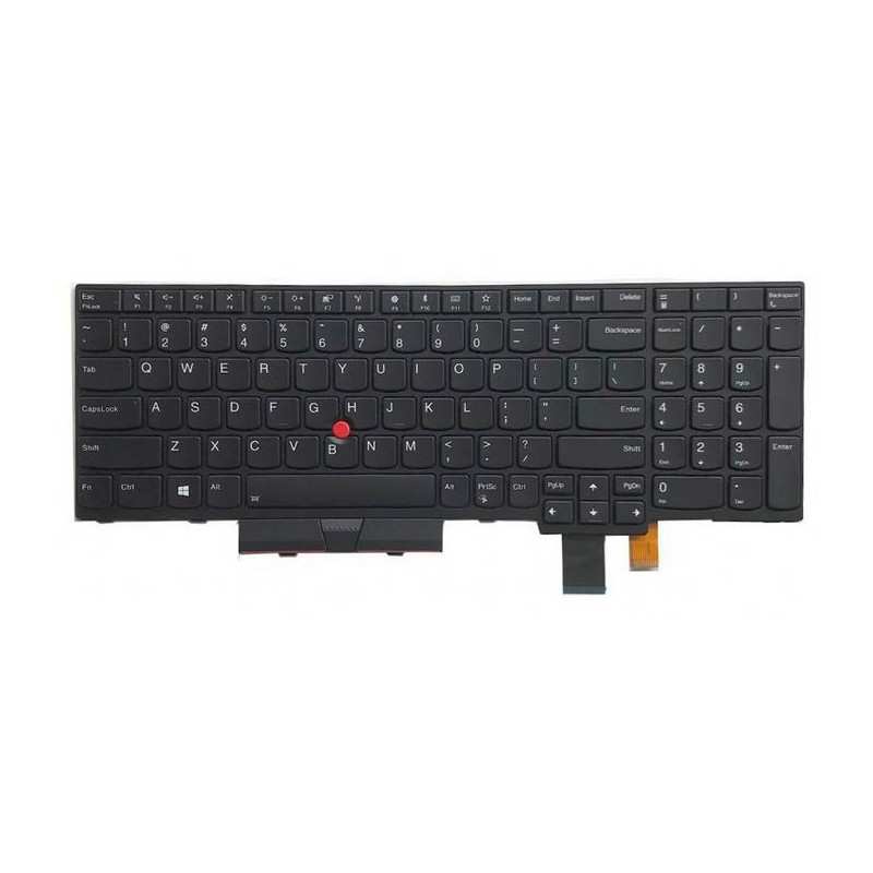 Teclado Lenovo 01ER582 INGLÉS EEUU (QWERTY), International English Keyboard USA ThinkPad T570 T580 T575 P51s P52s Retroiluminad