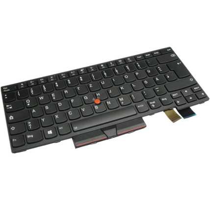 Teclado Lenovo 01HX431 ALEMÁN (QWERTZ) Deutsche Tastatur ThinkPad T470 T480 A485 Retroiluminado Negro [Reacondicionado] Lenovo -