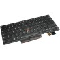 Teclado Lenovo 01HX431 ALEMÁN (QWERTZ), Deutsche Tastatur ThinkPad T470 T480 A485 Retroiluminado Negro