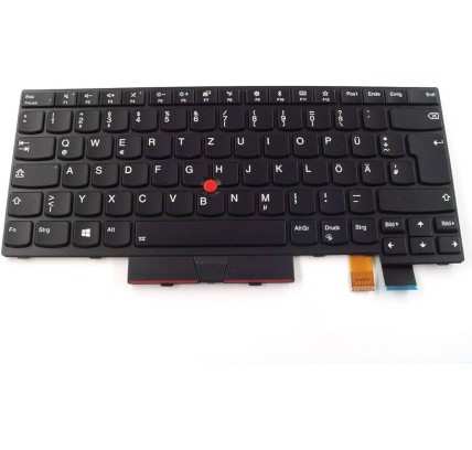 Teclado Lenovo 01HX471 ALEMÁN (QWERTZ) Deutsche Tastatur ThinkPad T470 T480 A485 Retroiluminado Negro [Reacondicionado] Lenovo -