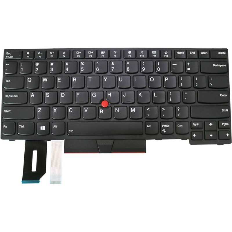 Teclado Lenovo 01HX480 PORTUGUES (QWERTY), Teclado Português ThinkPad T470, T480 Retroiluminado Negro