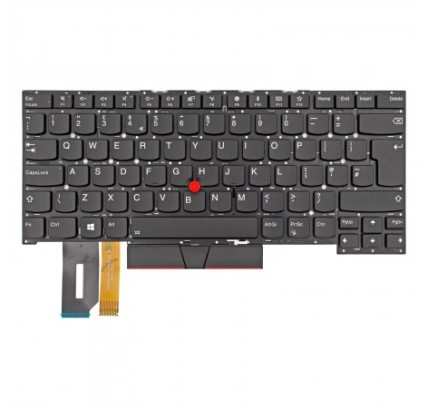 Teclado Lenovo SN20R66138 INGLES UK (QWERTY) English Keyboard UK ThinkPad T490s  Negro [Reacondicionado] Lenovo - 1