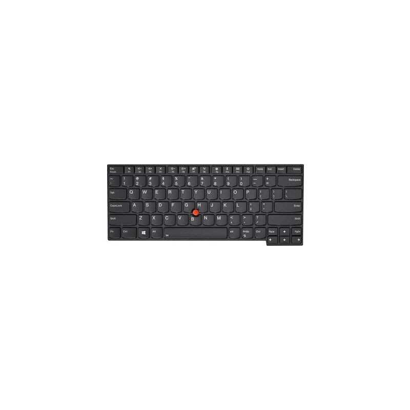 Teclado Lenovo 01YP252 FRANCES (AZERTY) Clavier Français Thinkpad L380 L390 YOGA L480 L490 T480s  Negro [Reacondicionado]