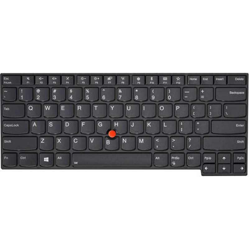 Teclado Lenovo 01YP280 INGLES EEUU (QWERTY) International English Keyboard USA Thinkpad T480s T490 T495 L480 L380 L390 E480 E485