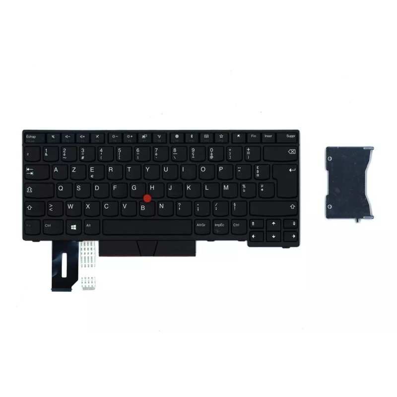 Teclado Lenovo 01YP491 FRANCES (AZERTY), Clavier Français ThinkPad T480s L480 L380 L390 L490 E480 E485 T490 E490 Retroiluminado
