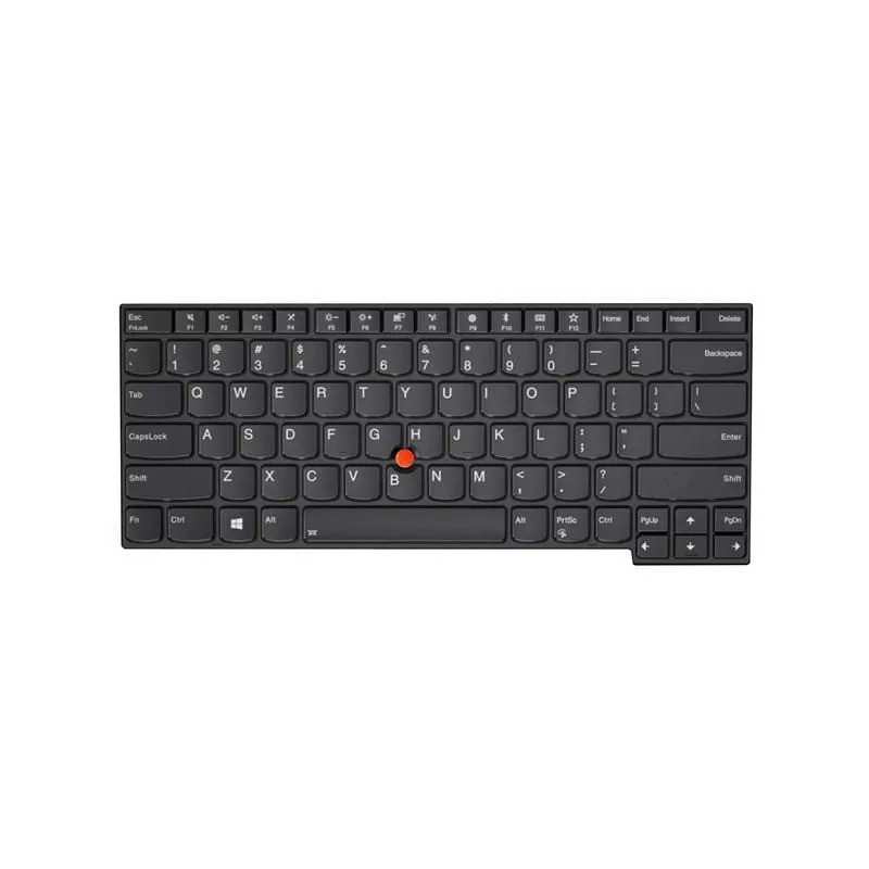 Teclado Lenovo 01YP520 INGLES EEUU (QWERTY), International English Keyboard USA ThinkPad T480s P43s T490 T495 E480 L480 Retroilu