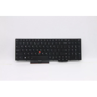 Teclado Lenovo 5N20V78133 INGLÉS EEUU (QWERTY) International English Keyboard USA ThinkPad T15 P15s G2 P52 Retroiluminado Negro 